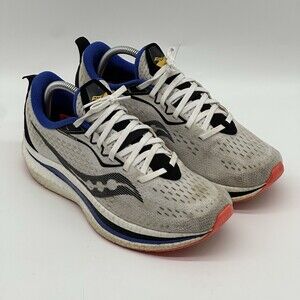 Saucony Endorphin Speed 3 PWR Run White & Blue Mesh Running Shoes - Men's Size 9